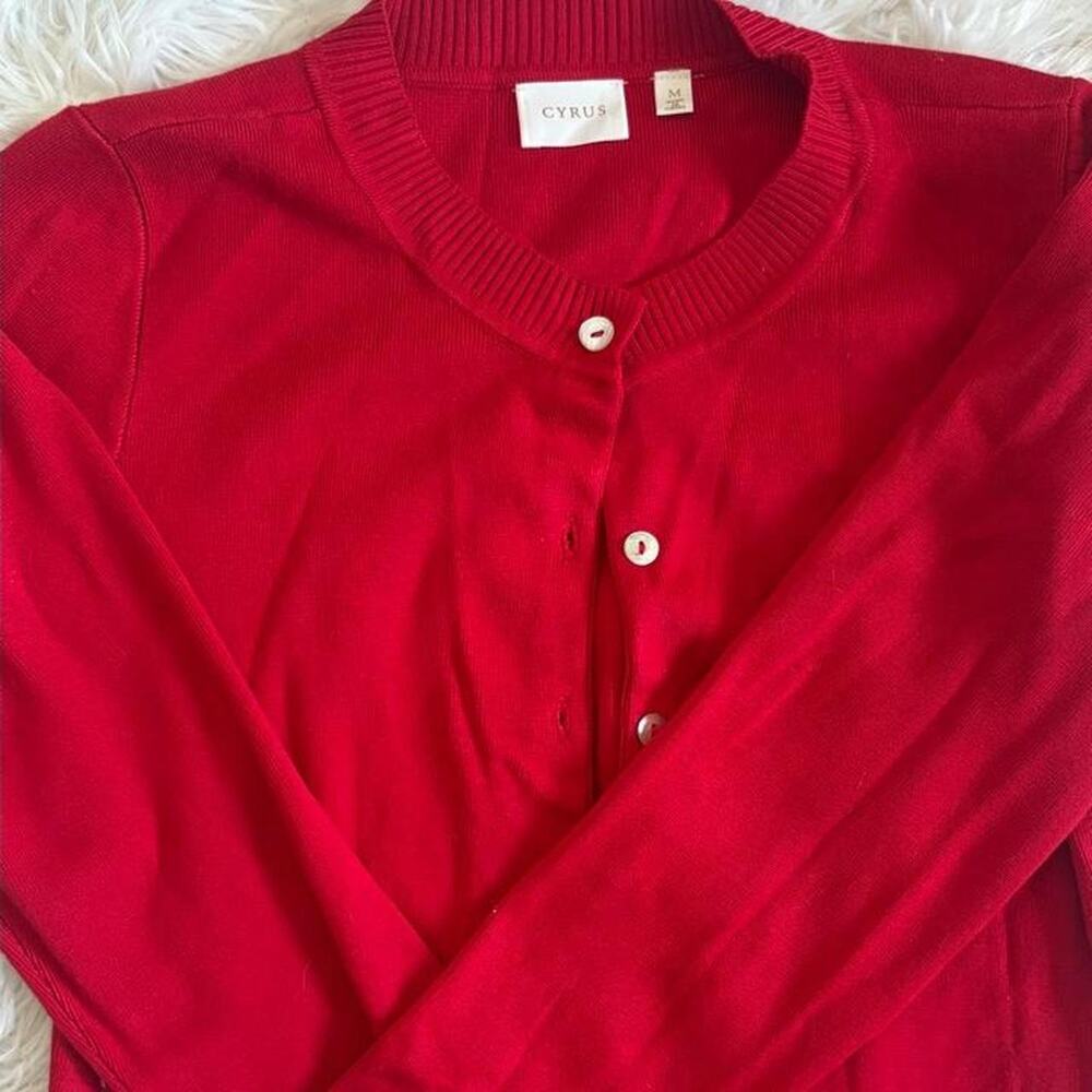 Red cardigan in size m